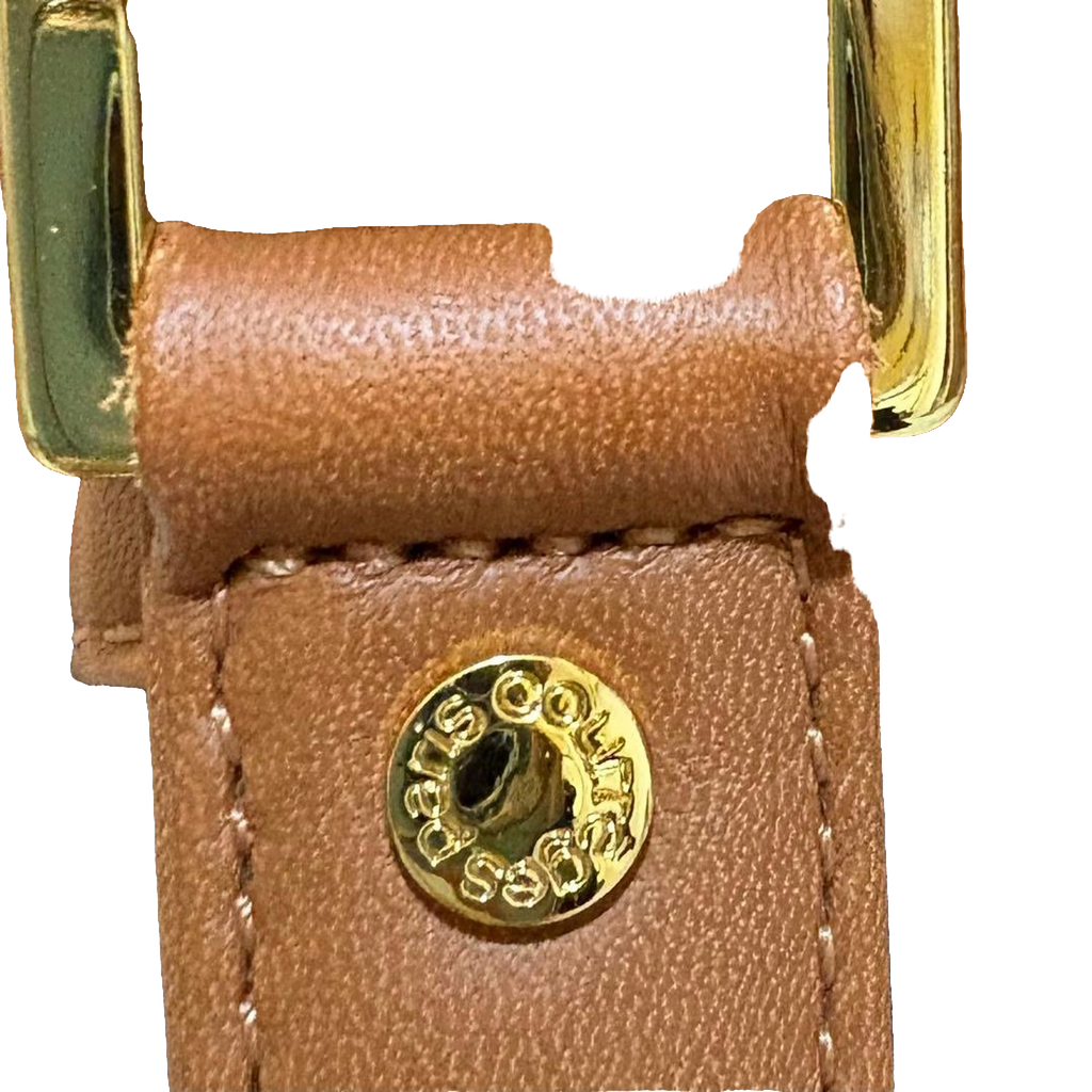 COURRÈGES Sac noé bucket bag bleu marine / camel (avec dustbag)
