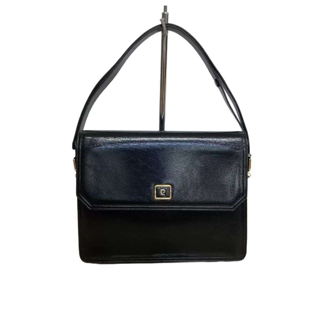 PIERRE CARDIN Sac bandoulière pierre cardin noir avec détails dorés et logo