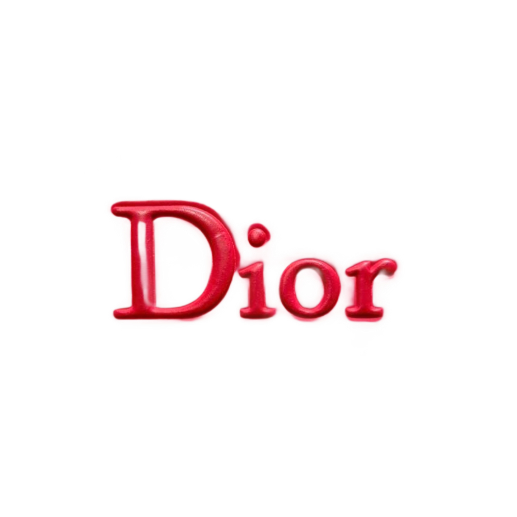 DIOR Pochette cosmétique, logo en relief rouge
