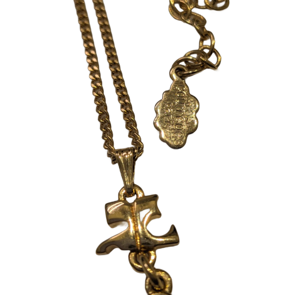 Lotx2 Collier Courreges (logo ac et perle) et Nina Ricci (coeur et logo nr argent)