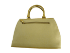 Nina Ricci Handbag Beige Textured Leather Vintage Top Handle Bag