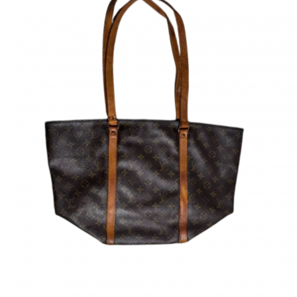 LOUIS VUITTON Sac Shopping GM grand tote, anses fines, base évasée