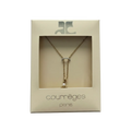 Courrèges Paris Gold-Tone Pearl