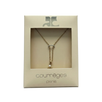 Courrèges Paris Gold-Tone Pearl