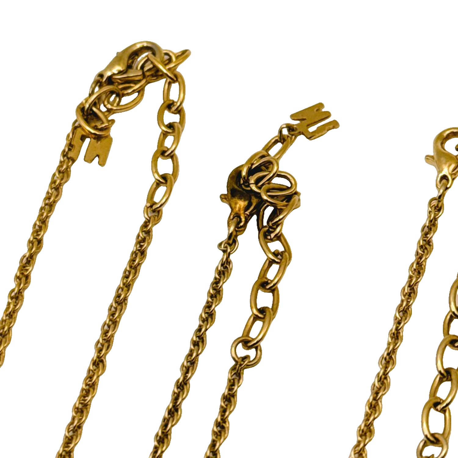LOT DE 7 COLLIERS Nina Ricci & Courrèges (vendu à l'unité en live)