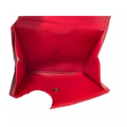 LOUIS VUITTON Portefeuille LV cuir épi rouge