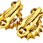 NINA RICCI Boucles d'oreilles Nina Ricci logo NR et strass