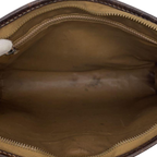 CELINE Pochette Céline macadam et cuir cognac