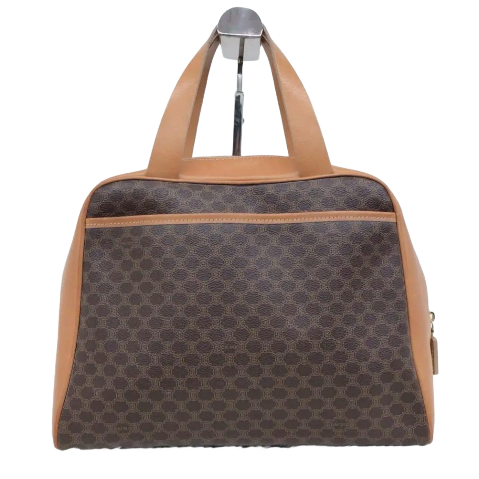 CELINE sac boston motif Macadam & logo cuir
