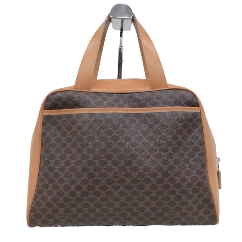 CELINE sac boston motif Macadam & logo cuir