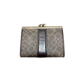 Nina Ricci Coin Purse Brown Vintage Clasp Wallet Leather