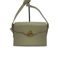 UNGARO Sac bandoulière cuir grainé crème fermoir cœur doré