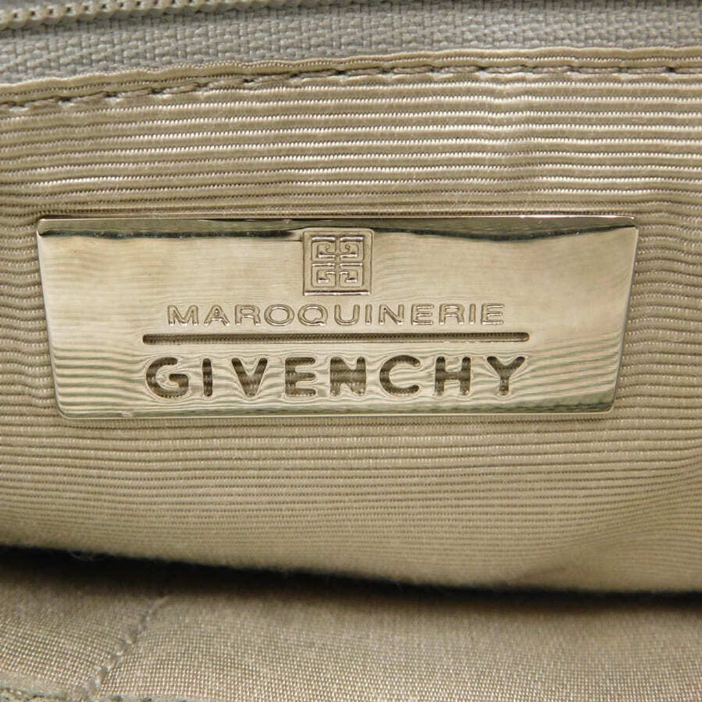 Givenchy Handbag Medium Grey Maroquinerie Canvas Acrylic Handle