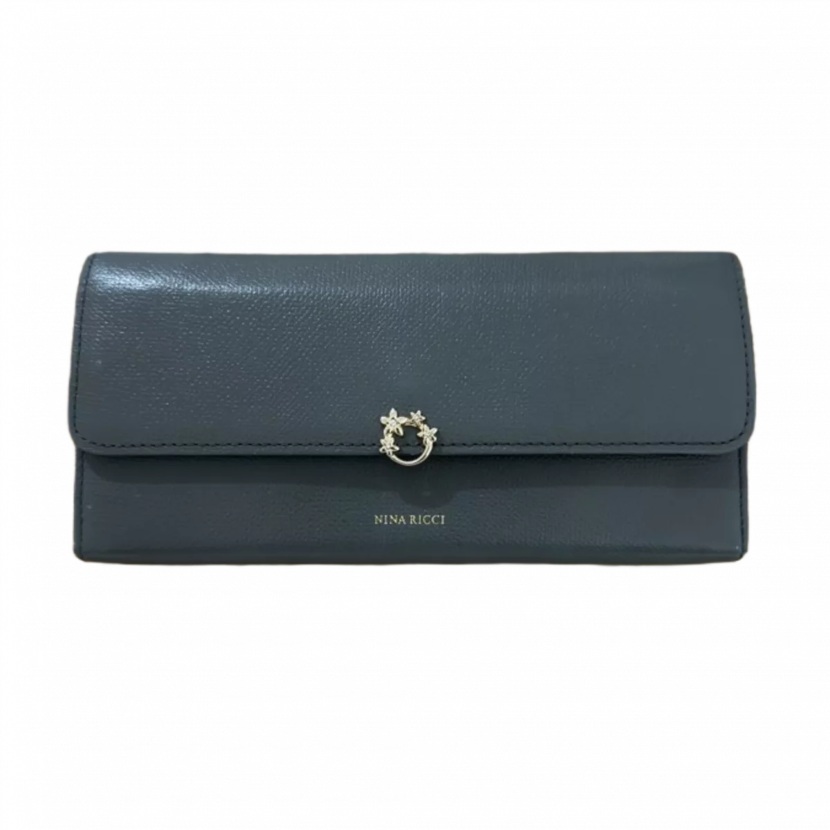NINA RICCI  Portefeuille long bleu green Nina ricci