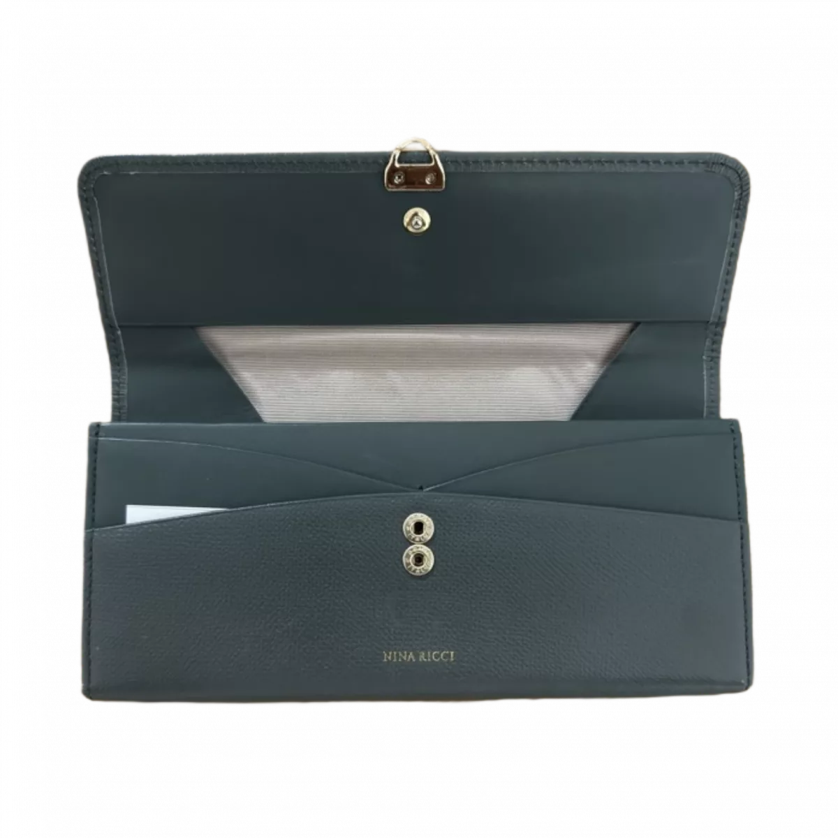 NINA RICCI  Portefeuille long bleu green Nina ricci